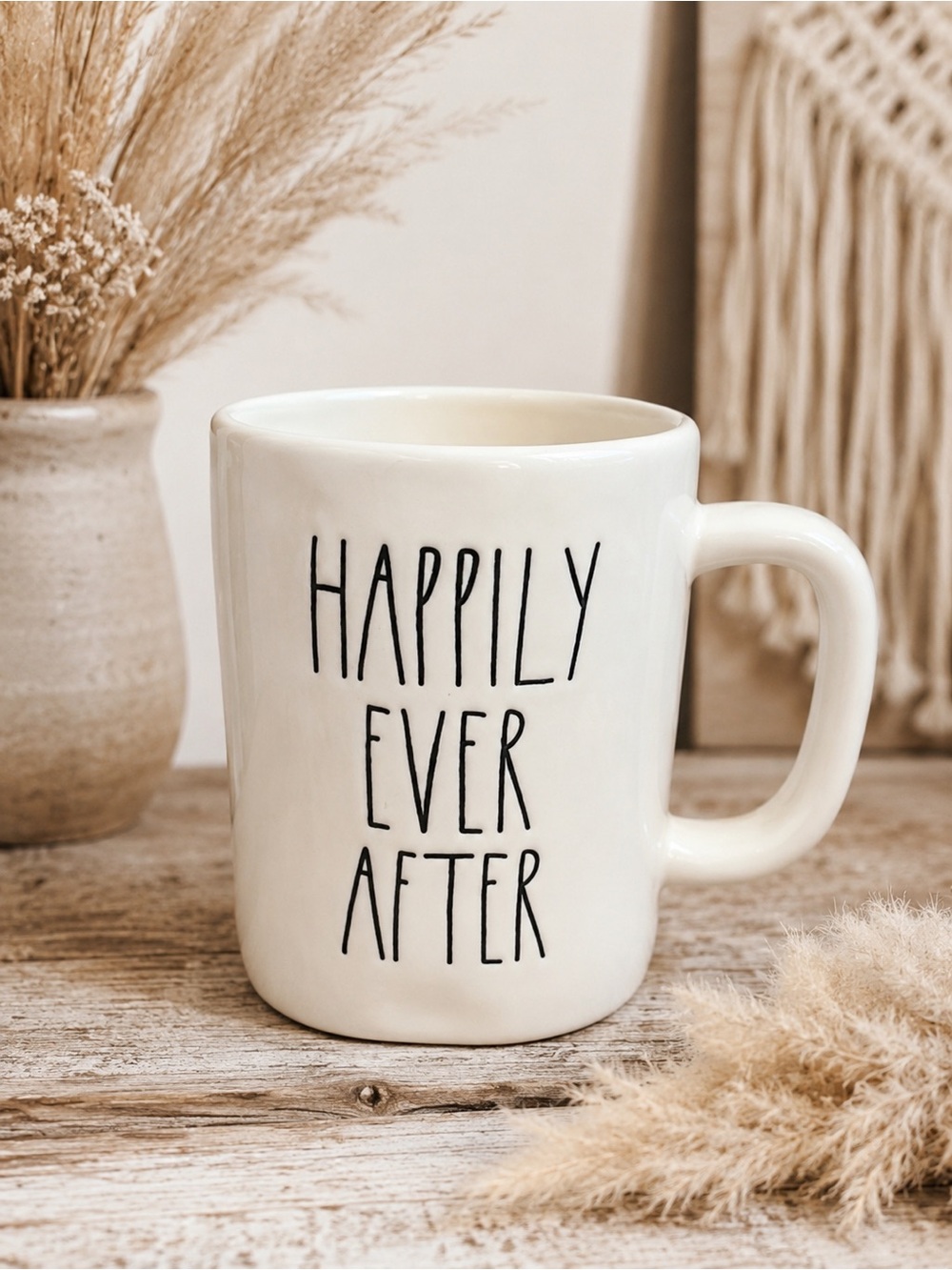 Rae Dunn Happily‎ Ever After Mug LL Farmhouse Coffee Cup
